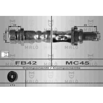 Тормозной шланг MALO 8647