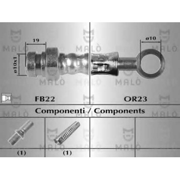 Тормозной шланг MALO 8694