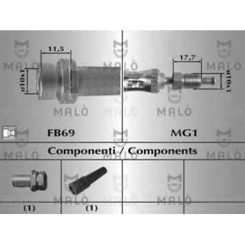 Тормозной шланг MALO 8914