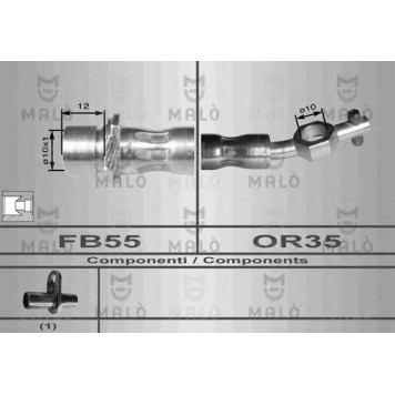 Тормозной шланг MALO 8954