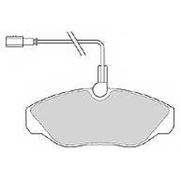 Колодки тормозные дисковые передний для CITROEN JUMPER(230,230L,230P) / FIAT DUCATO(230,230L) / PEUGEOT BOXER(230L,230P,ZCT#) <b>MAPCO 6563 / 141053-203</b>