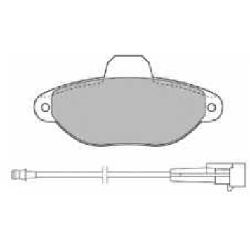 Колодки тормозные дисковые передний для FIAT 500(312), PANDA(169), PUNTO(176, 176C, 176L, 188, 188AX), SEICENTO(187, 287) / FORD KA(RU8) / LANCIA Y(840A) <b>MAPCO 6375 / 180953</b>