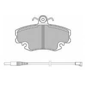 Колодки тормозные дисковые передний для RENAULT 11, 18, 19, 20, 21, 25, 30, 9, CLIO, ESPACE, EXPRESS, FUEGO, LOGAN, MEGANE, RAPID, SANDERO/STEPWAY, SUPER 5, THALIA, TWINGO <b>MAPCO 6377 / 180993-700</b>