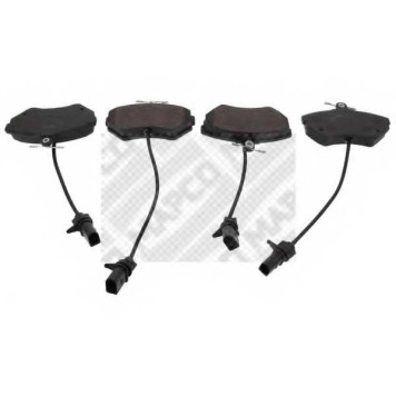 Колодки тормозные дисковые для AUDI A4(8D2, 8D5, 8E2, 8E5, 8EC, 8ED, B5, B6, B7) / VW PASSAT(3B2, 3B3, 3B5) <b>MAPCO 6103 / 181157-203</b>