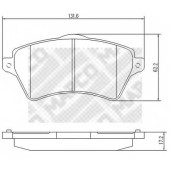Колодки тормозные дисковые передний для LAND ROVER FREELANDER(LN,LN#) <b>MAPCO 6742</b>