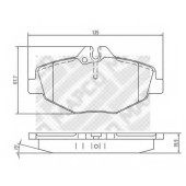 Колодки тормозные дисковые передний для MERCEDES E(S211,W211) <b>MAPCO 6745</b>