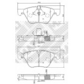 Колодки тормозные дисковые передний для BMW 1(E81,E82,E88), 3(E90,E91,E92,E93), 5(E60,E61), X1(E84), Z4(E89) <b>MAPCO 6811</b>