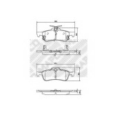 Колодки тормозные дисковые задний для TOYOTA YARIS(KSP9#, NCP9#, NSP9#, SCP9#, ZSP9#) <b>MAPCO 6871</b>