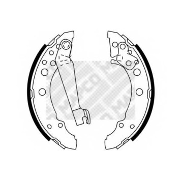 Комплект тормозных колодок задний для AUDI 100, 80, A2, COUPE / VW DERBY, GOLF, JETTA, LUPO, PASSAT, POLO, SANTANA, SCIROCCO <b>MAPCO 8772</b>
