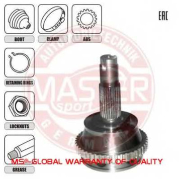 Шарнирный комплект приводного вала MASTER-SPORT 303112-SET-MS