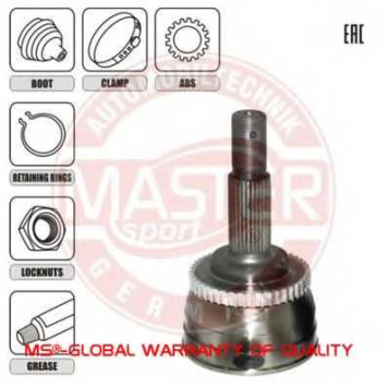 Шарнирный комплект приводного вала MASTER-SPORT 304821-SET-MS