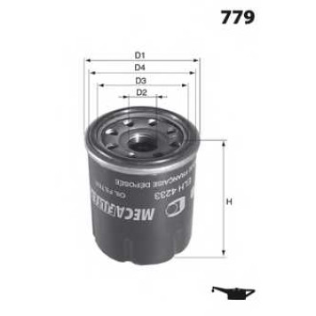 Фильтр масляный MECAFILTER ELH4225