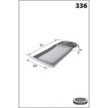 Фильтр воздушный MECAFILTER ELP3752