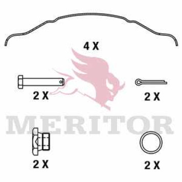 Колодки тормозные дисковые MERITOR 29124 / MDP3124K