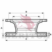 Тормозной диск MERITOR MBR2649