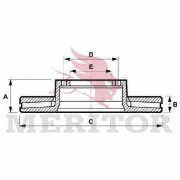 Тормозной диск MERITOR MBR5056