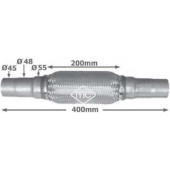 Гофрированная труба выхлопной системы Metalcaucho 02047