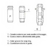 Направляющая втулка клапана METELLI 01-1448