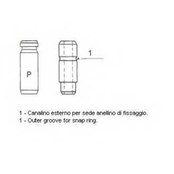 Направляющая втулка клапана METELLI 01-2143