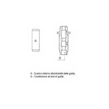 Направляющая втулка клапана METELLI 01-2572
