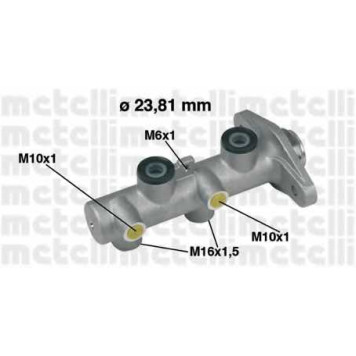Главный тормозной цилиндр METELLI 05-0349