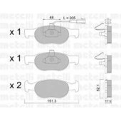 Колодки тормозные дисковые для FIAT BRAVA(182), BRAVO(182), MAREA(185) / LANCIA DELTA(836) <b>METELLI 22-0079-0</b>