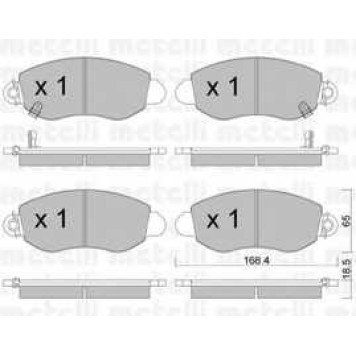 Колодки тормозные дисковые для FORD TRANSIT(FA# #,FB# #,FC# #,FD# #,FM# #,FN# #,FS# #,FZ# #) <b>METELLI 22-0320-0</b>