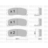 Колодки тормозные дисковые для HYUNDAI SANTAMO / MITSUBISHI DIAMANTE, ECLIPSE, GALANT, PAJERO PININ, SANTAMO, SAPPORO, SIGMA, SPACE RUNNER, SPACE <b>METELLI 22-0398-0</b>