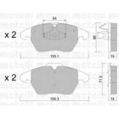Колодки тормозные дисковые для CITROEN C4(LA#,LC#) / PEUGEOT 207(WA#,WC#,WK#), 208, 3008, 307(3A/C,3B,3E,3H), 308(4A#,4C#), RCZ <b>METELLI 22-0548-1</b>