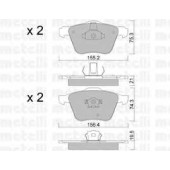 Колодки тормозные дисковые для VOLVO XC70 CROSS COUNTRY, XC90 <b>METELLI 22-0599-0</b>