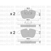 Колодки тормозные дисковые для FORD GALAXY, MONDEO, S-MAX / LAND ROVER FREELANDER, RANGE ROVER EVOQUE / VOLVO S60, S80, V60, V70, XC70 CROSS COUNTRY, XC70 <b>METELLI 22-0675-0</b>