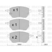 Колодки тормозные дисковые для INFINITI FX / NISSAN MURANO(Z50,Z51) <b>METELLI 22-0741-0</b>