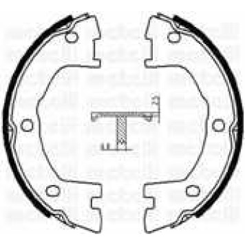 Комплект колодок стояночной тормозной системы METELLI 53-0097