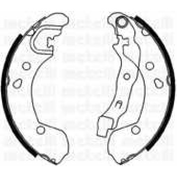 Комплект тормозных колодок для NISSAN MICRA(K12), NOTE(E11), TIIDA(C11X,C12,SC11X), URVAN(E24) / RENAULT CLIO(BR0/1,CR0/1,KR0/1#), MODUS(F/JP0#) <b>METELLI 53-0290</b>