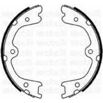 Комплект колодок стояночной тормозной системы METELLI 53-0298