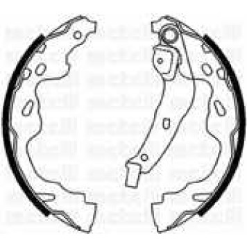 Комплект тормозных колодок для CITROEN C1 / OPEL AGILA / PEUGEOT 107 / SUZUKI SPLASH, SWIFT / TOYOTA AYGO, PLATZ, YARIS <b>METELLI 53-0438</b>