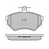 Колодки тормозные дисковые передний для VW CORRADO(53I), GOLF(19E,1G1), JETTA(165,19E,1G2), PASSAT(32B,35I,3A2,3A5), SCIROCCO(53B) <b>MEYLE 025 201 6816 / MBP0010</b>