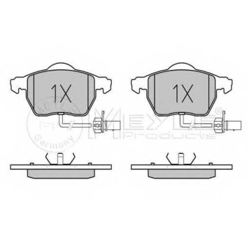 Колодки тормозные дисковые передний для AUDI 100, A4, A6 / SKODA SUPERB / VW PASSAT <b>MEYLE 025 230 1820/W / MBP0244</b>