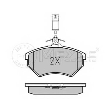 Колодки тормозные дисковые передний для AUDI 100(44,44Q,C3), 200(44,44Q), QUATTRO(85) <b>MEYLE 025 209 0119/W / MBP0048</b>