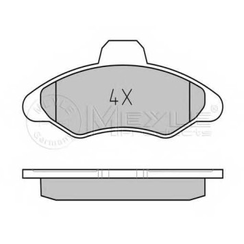 Колодки тормозные дисковые передний для FORD ESCORT 91 Express(AVL), ESCORT 95(AVL), ESCORT(AAL, ABL, AFL, ALL, ANL, AVL, GAL), ORION(GAL) <b>MEYLE 025 211 7118 / MBP0087</b>