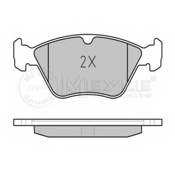 Колодки тормозные дисковые передний для OPEL CALIBRA(85#), OMEGA(21#, 22#, 23#, 25#, 26#, 27#), VECTRA(86#, 87#, 88#, 89#) / SAAB 900 <b>MEYLE 025 214 1117 / MBP0125</b>-1