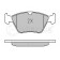 Колодки тормозные дисковые передний для OPEL CALIBRA(85#), OMEGA(21#, 22#, 23#, 25#, 26#, 27#), VECTRA(86#, 87#, 88#, 89#) / SAAB 900 <b>MEYLE 025 214 1117 / MBP0125</b>