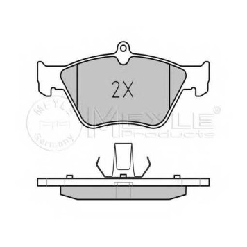 Колодки тормозные дисковые передний для OPEL CALIBRA(85#), OMEGA(21#, 22#, 23#, 25#, 26#, 27#), VECTRA(86#, 87#, 88#, 89#) / SAAB 900 <b>MEYLE 025 214 1117 / MBP0125</b>