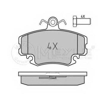 Колодки тормозные дисковые передний для PEUGEOT 205 / RENAULT 11, 18, 19, 21, 25, 9, CLIO, ESPACE, FUEGO, LOGAN, MEGANE, RAPID, SUPER 5, THALIA, TWINGO <b>MEYLE 025 214 6318/W / MBP0135</b>