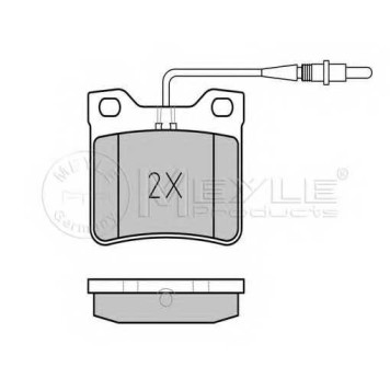 Колодки тормозные дисковые задний для MERCEDES V(638/2), VITO(638) <b>MEYLE 025 219 0417/W / MBP0222</b>