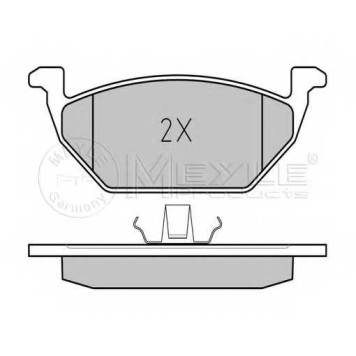 Колодки тормозные дисковые передний для AUDI A2, A3 / SKODA FABIA, OCTAVIA, ROOMSTER, YETI / VW BEETLE, BORA, CADDY, GOLF, JETTA, NEW BEETLE, POLO, TOURAN <b>MEYLE 025 231 3119/W / MBP0268</b>-1