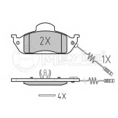Колодки тормозные дисковые передний для MERCEDES M(W163) <b>MEYLE 025 231 9317/W / MBP0285</b>
