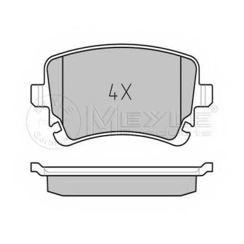 Колодки тормозные дисковые задний для AUDI A4, A6, A8 / VW MULTIVAN, TRANSPORTER <b>MEYLE 025 233 2617 / MBP0321</b>