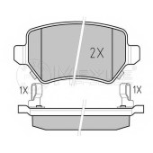 Колодки тормозные дисковые задний для KIA VENGA / OPEL ASTRA, COMBO, MERIVA, ZAFIRA <b>MEYLE 025 234 1715/W / MBP0341</b>