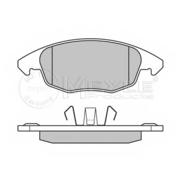 Колодки тормозные дисковые передний для CITROEN BERLINGO(B9,MF), C4(B7,UA#,UD#), DS4, DS5 / PEUGEOT 5008, PARTNER <b>MEYLE 025 245 3818 / MBP0618</b>
